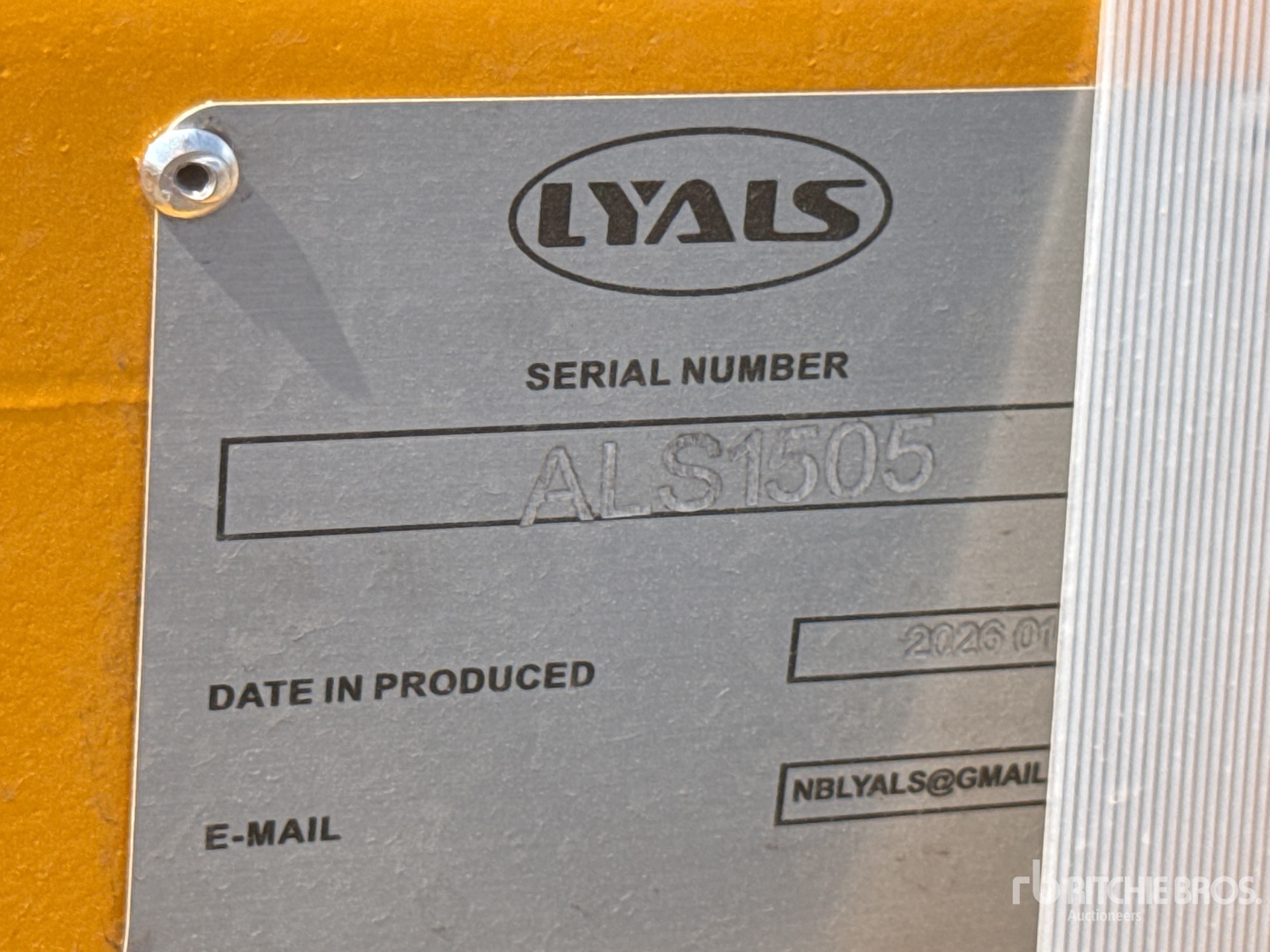 2026 LYALS ALSECB320