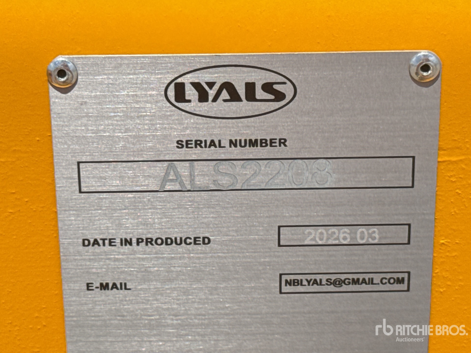 2026 LYALS ALSECB320