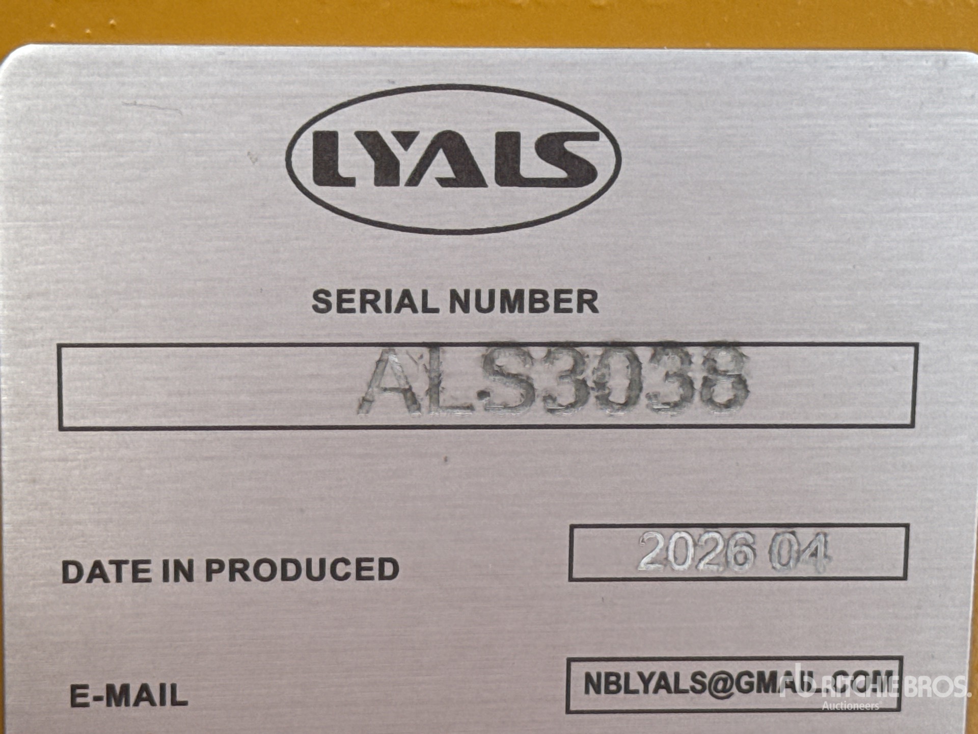 2026 LYALS ALS EB320