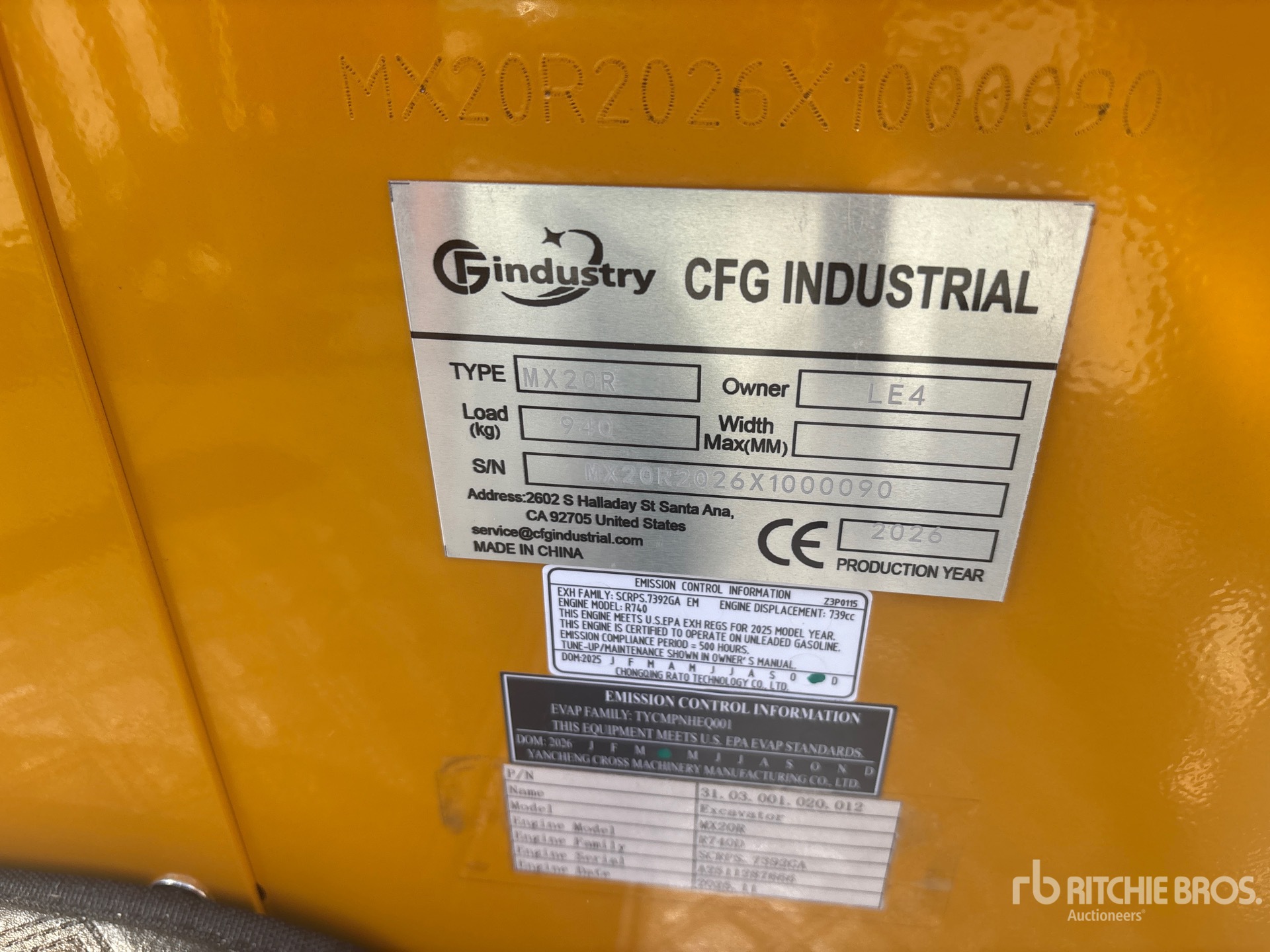 Photo of a 2026 CFG MX20R