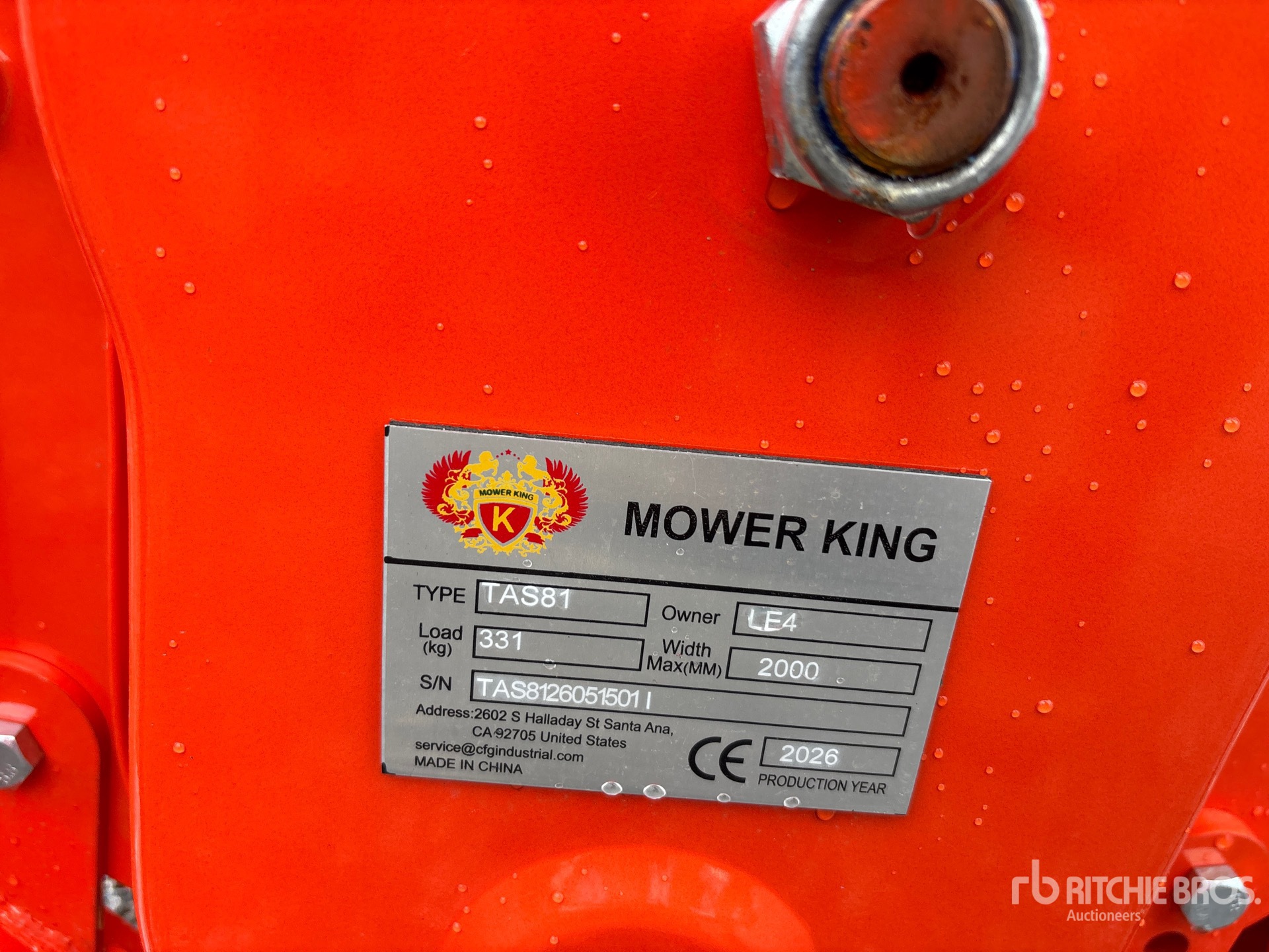 2026 Mower King TAS-81