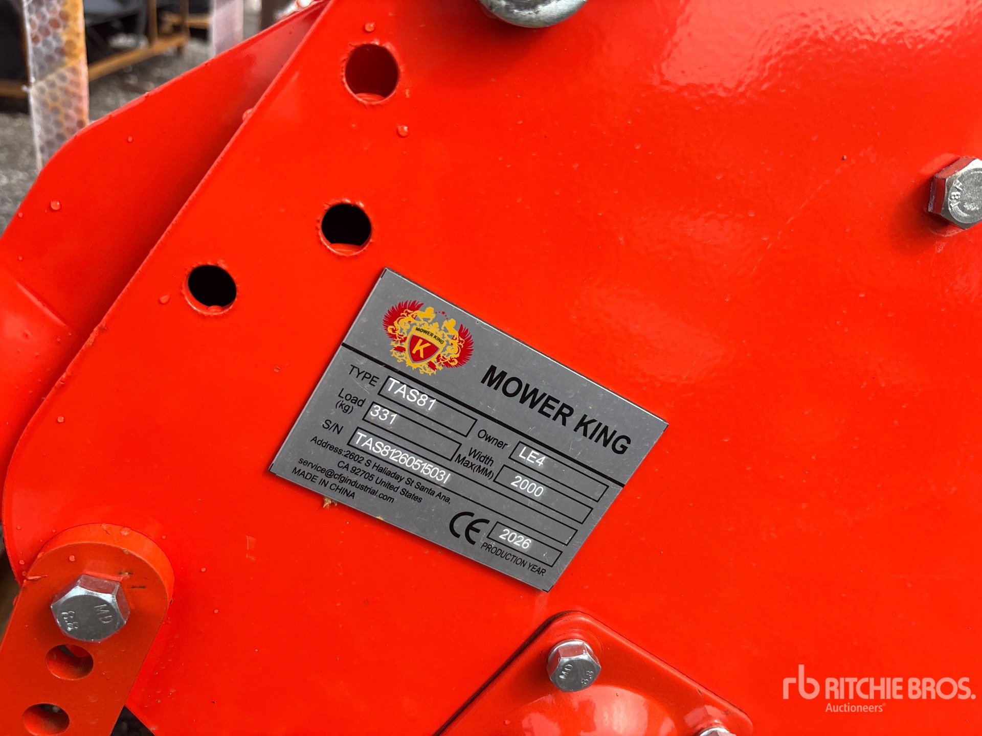 2026 Mower King TAS-81