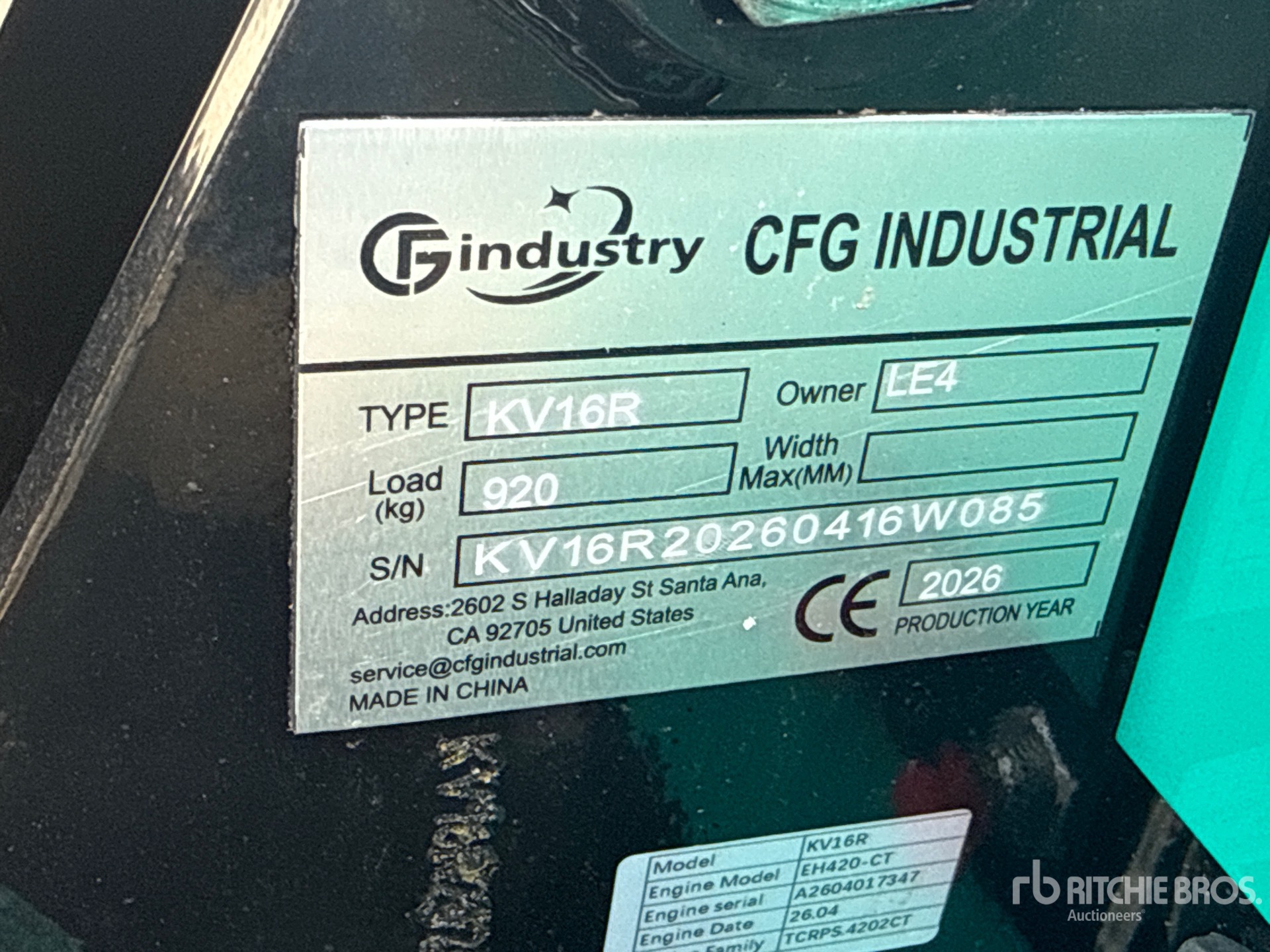 2026 CFG KV16R