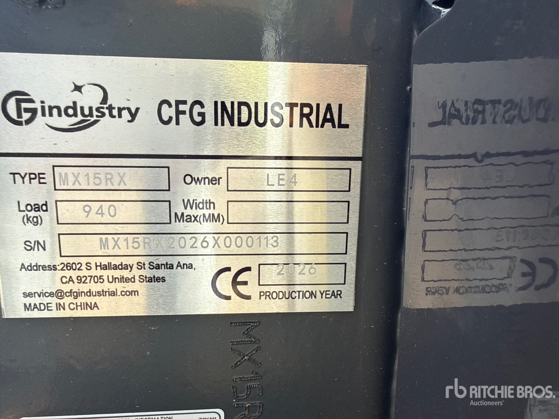 2026 CFG MX15RX