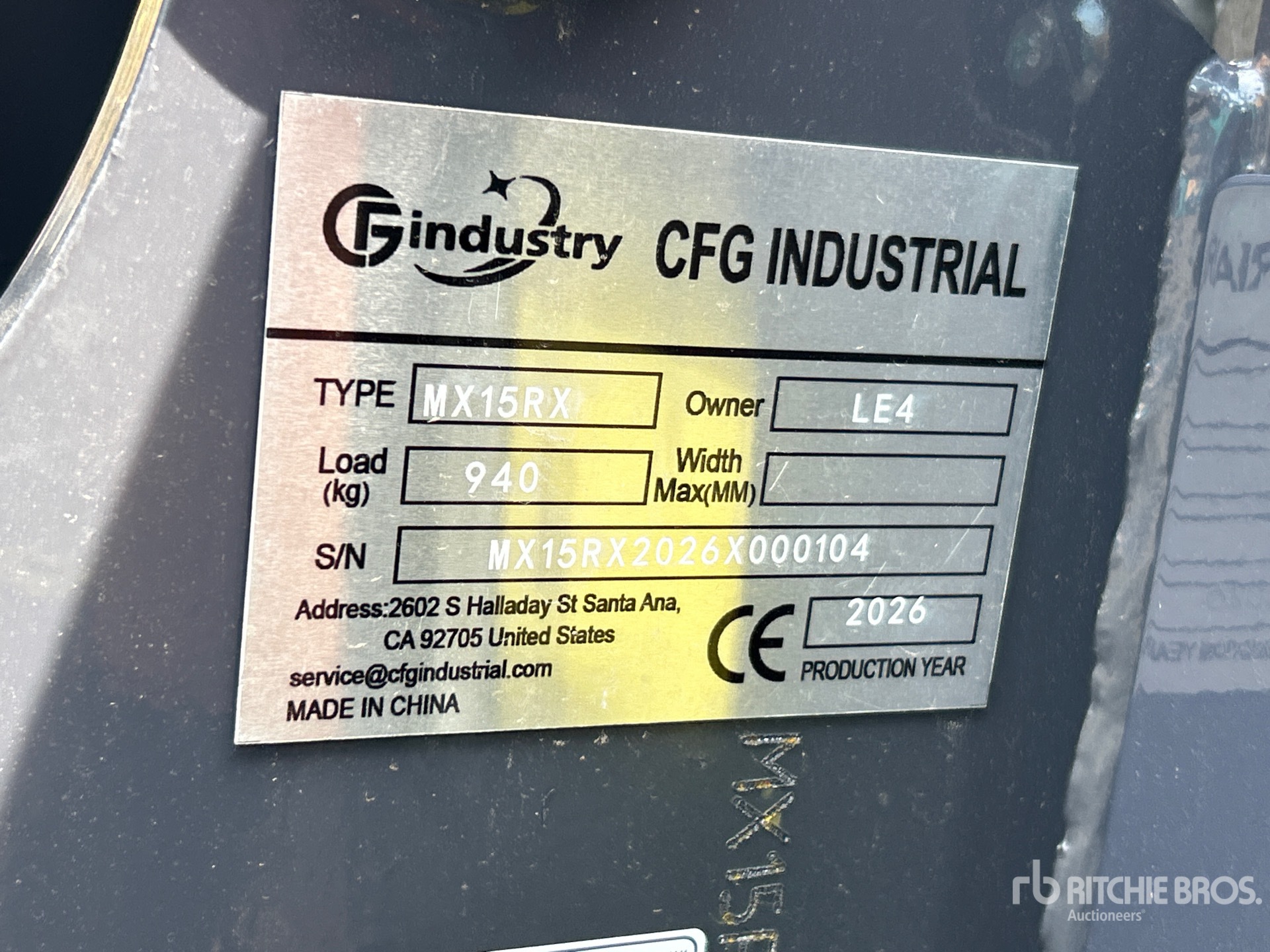 2026 CFG MX15RX