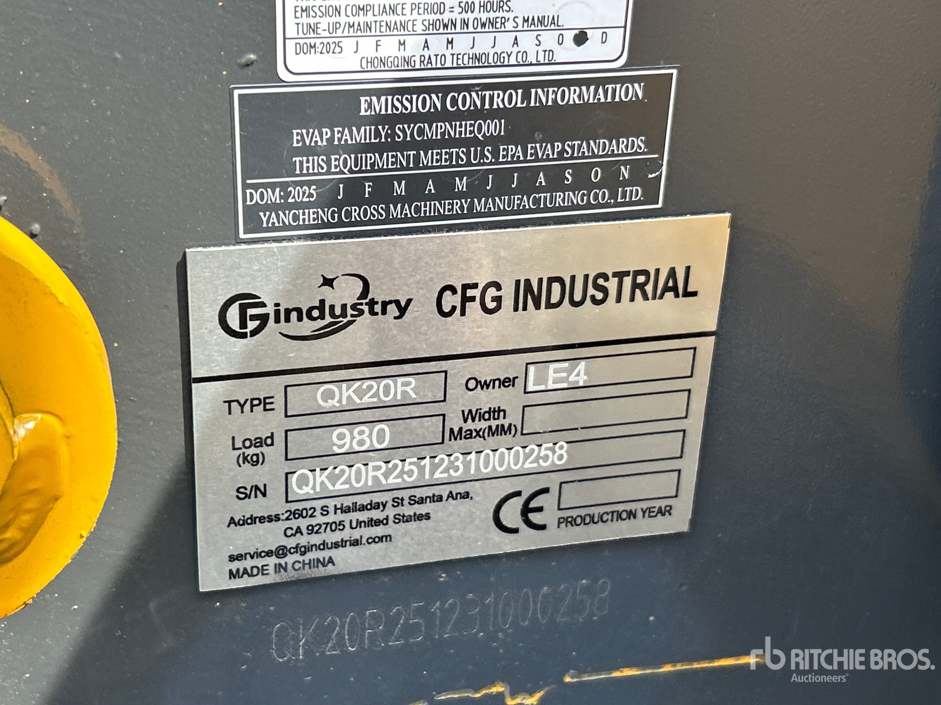 2026 CFG QK20R