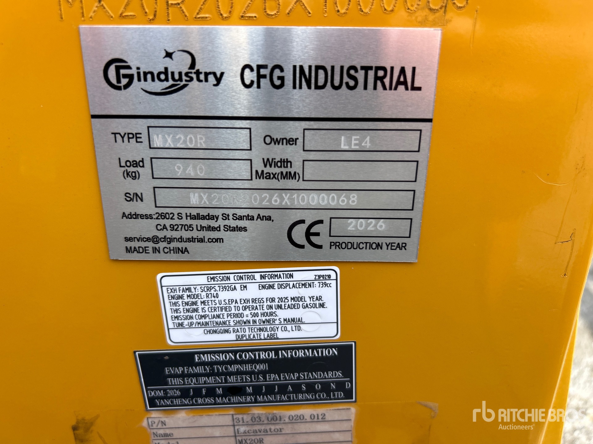 2026 CFG MX20R