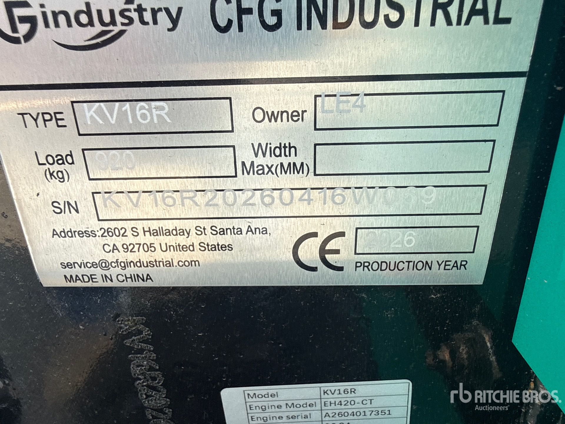 2026 CFG KV16R
