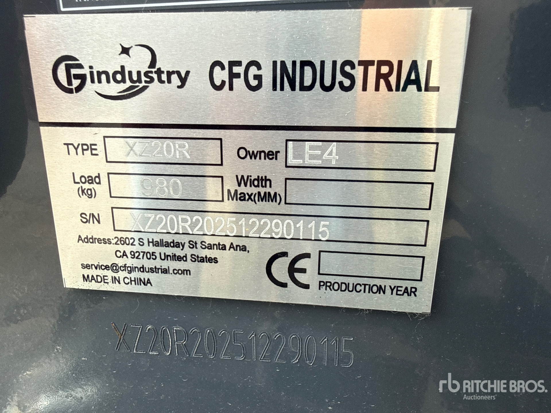 2026 CFG XZ20R