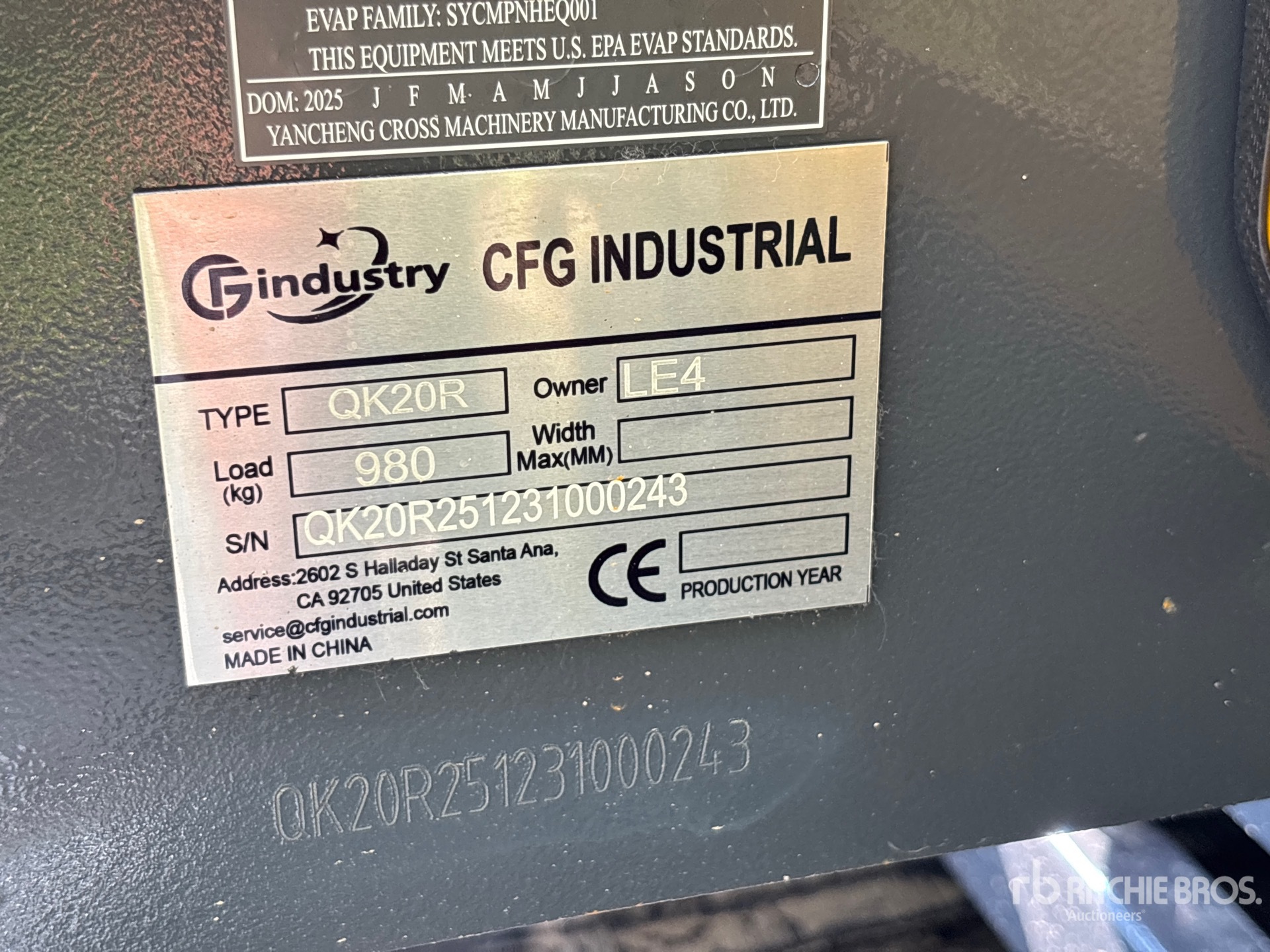 2026 CFG QK20R