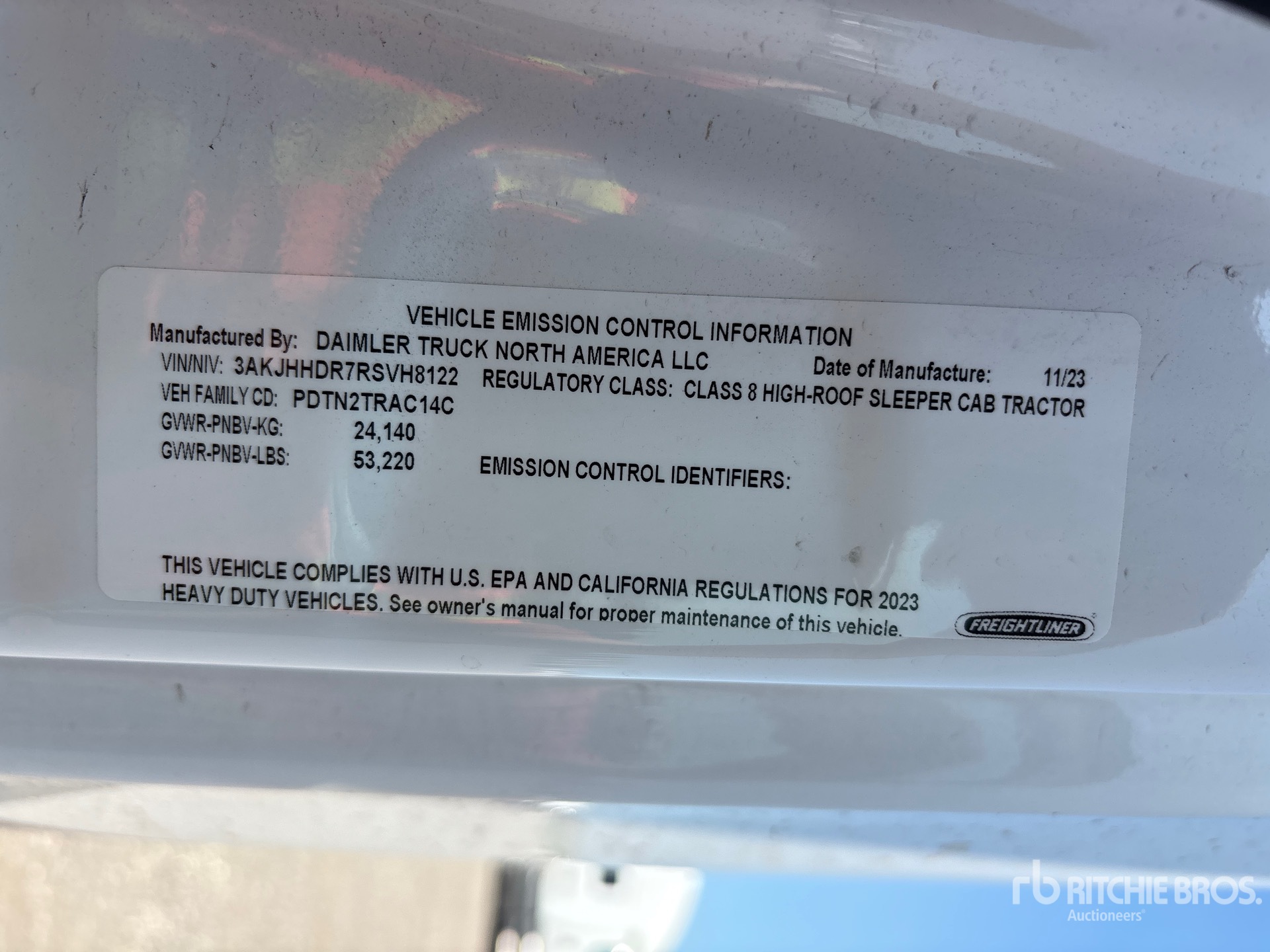 2024 Freightliner CASCADIA 126