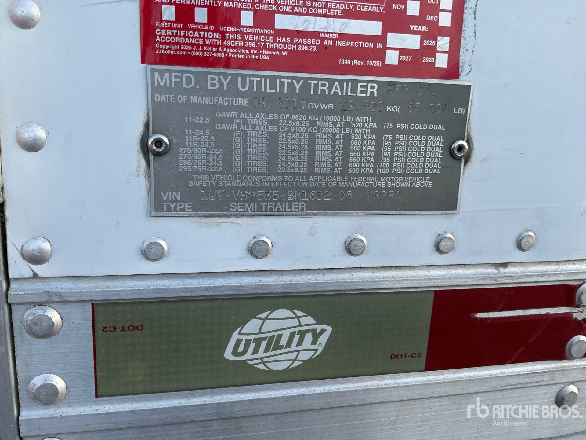 2011 Utility 53 FT T/A
