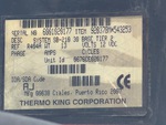 General Appearance with Refrigeration Unit Serial Number