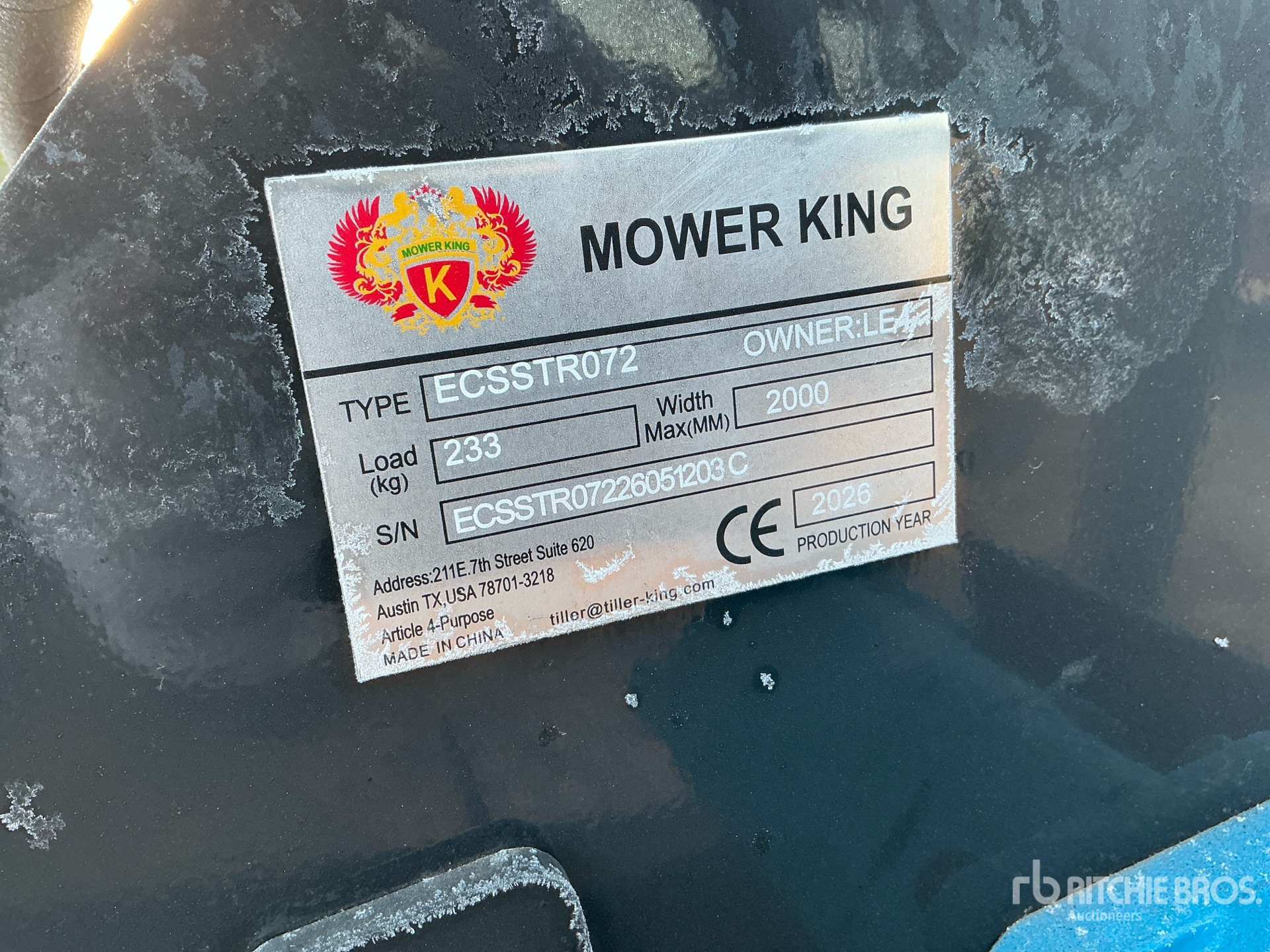 2026 Mower King ECSSTR072