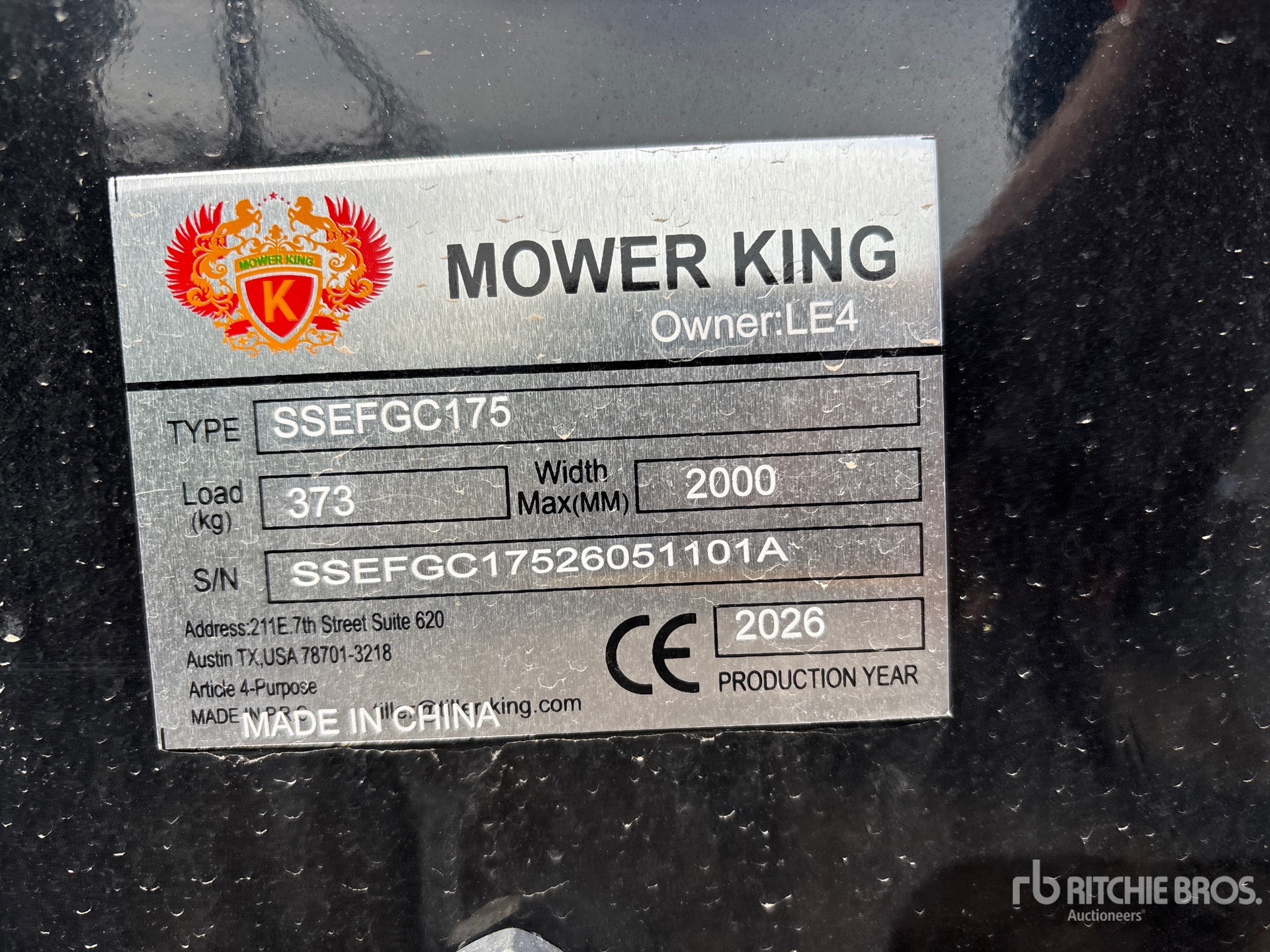 2026 Mower King SSEFGC175