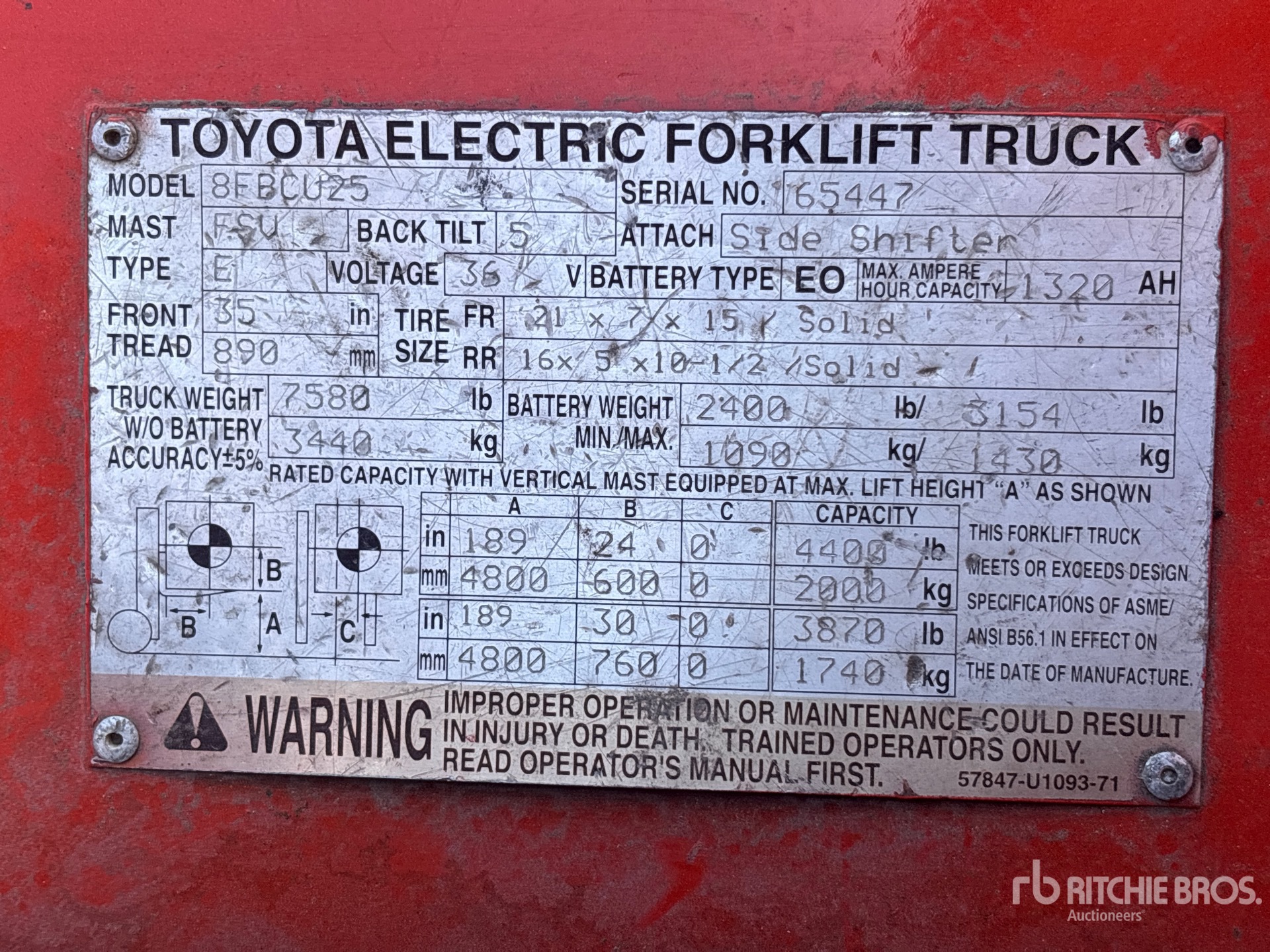 2013 Toyota 8FBCU25