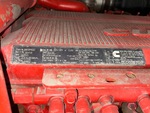 Engine with Emission Label