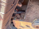 Undercarriage with Rear idler wear