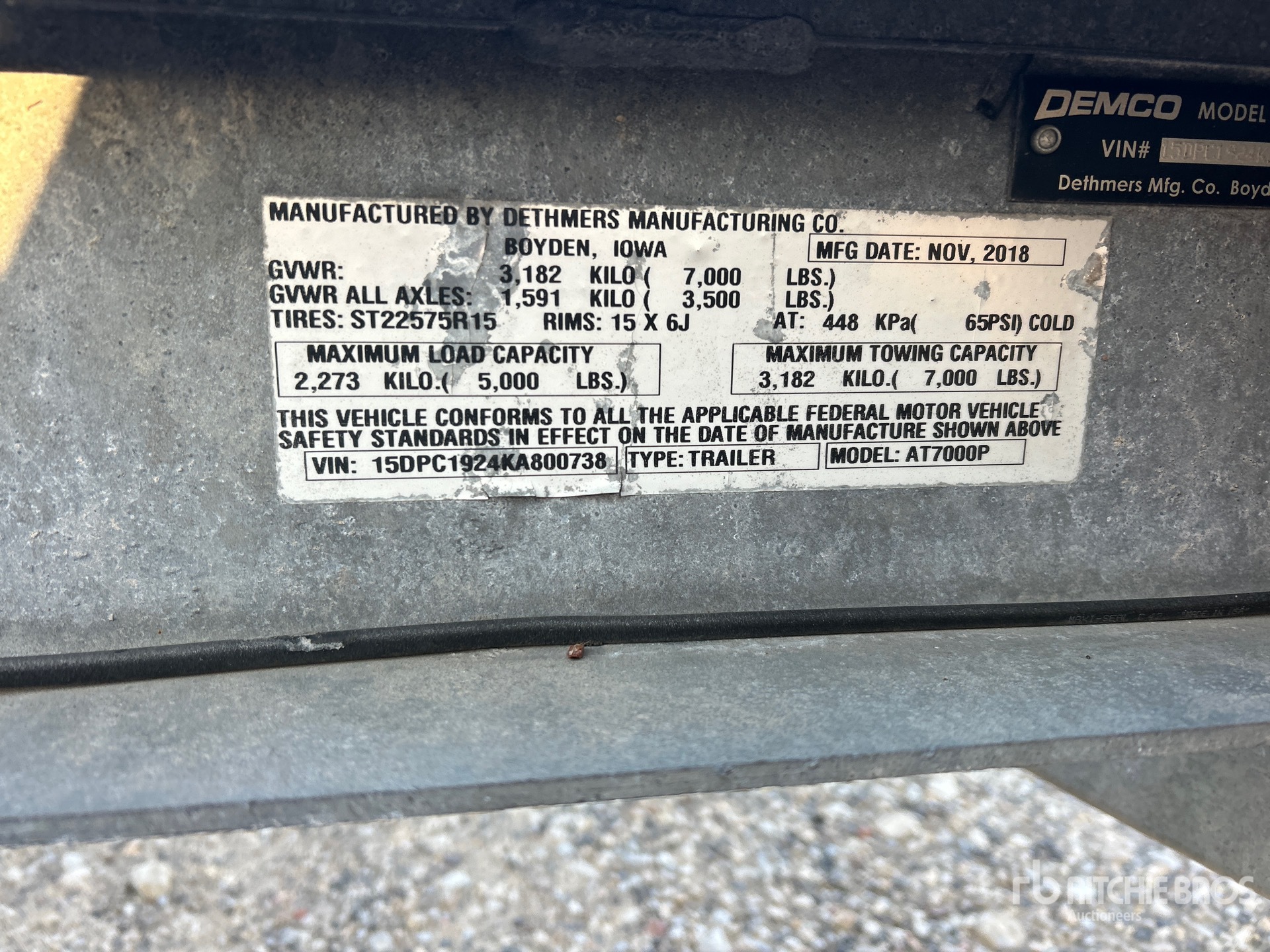 2019 Demco AT7000P