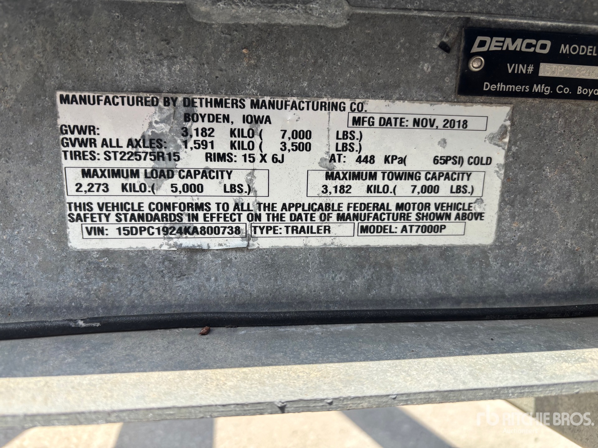 2019 Demco AT7000P