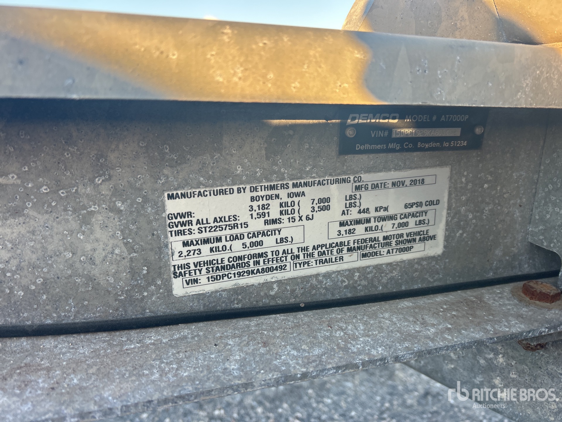 2019 Demco AT7000P
