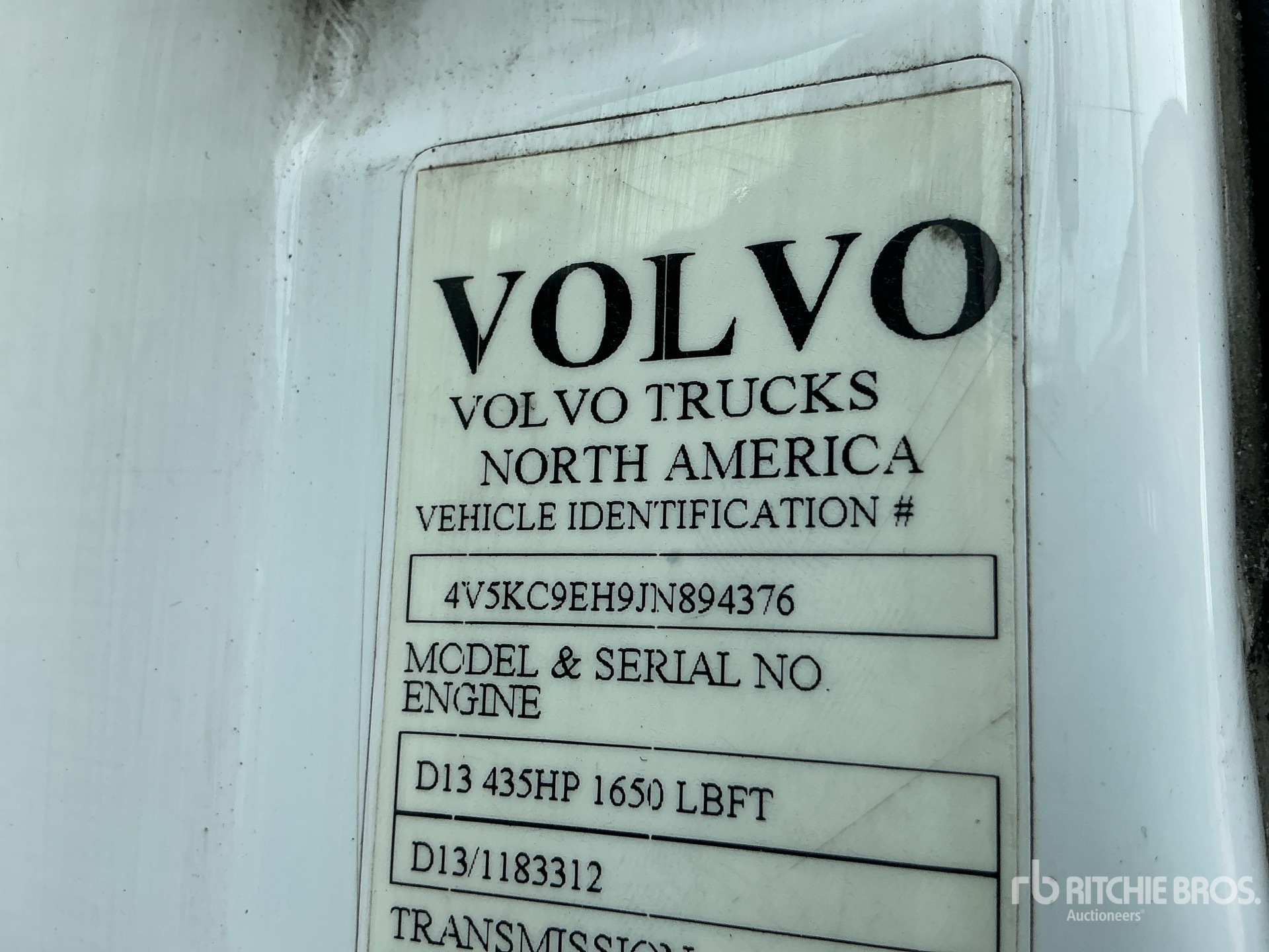 Photo of a 2018 Volvo VHD
