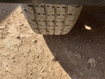 Trailer Chassis with Left Rear Tire