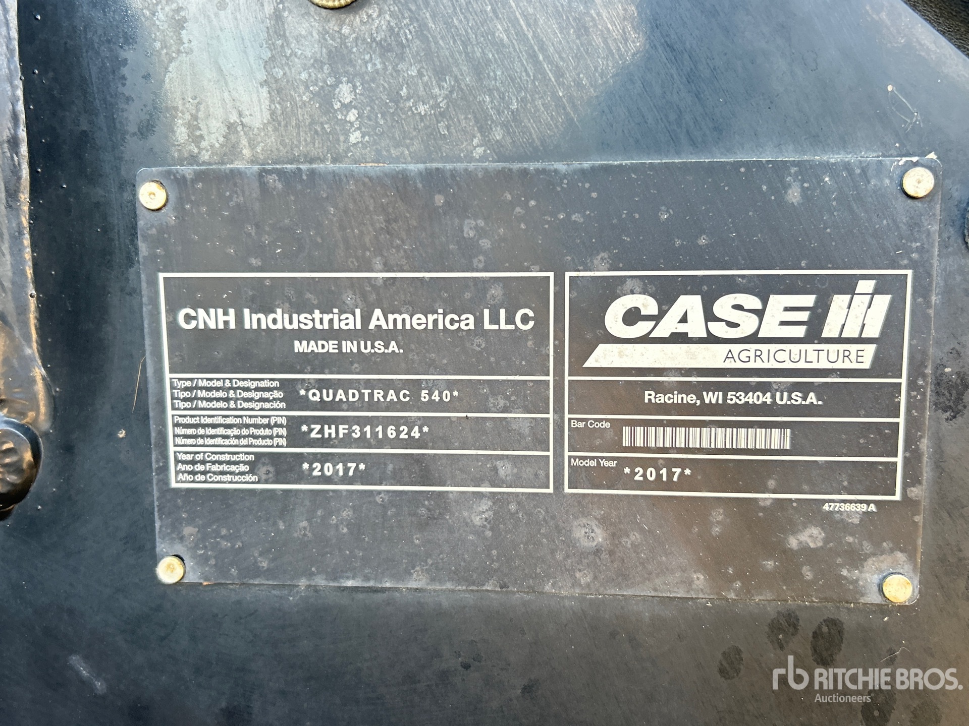 2017 Case Ih 540