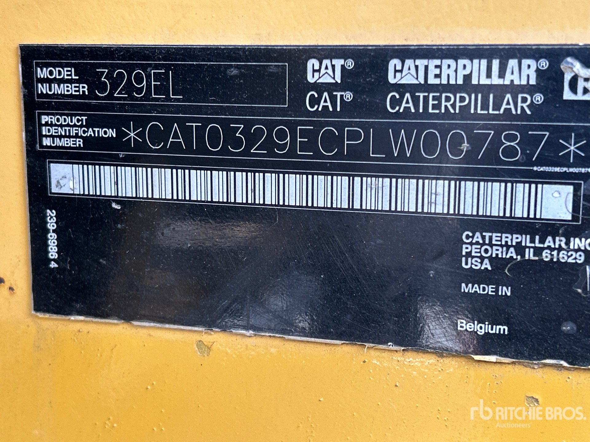 Photo of a 2012 Caterpillar 329EL