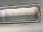 General Appearance with Frame Stamp Serial Number/VIN Photo