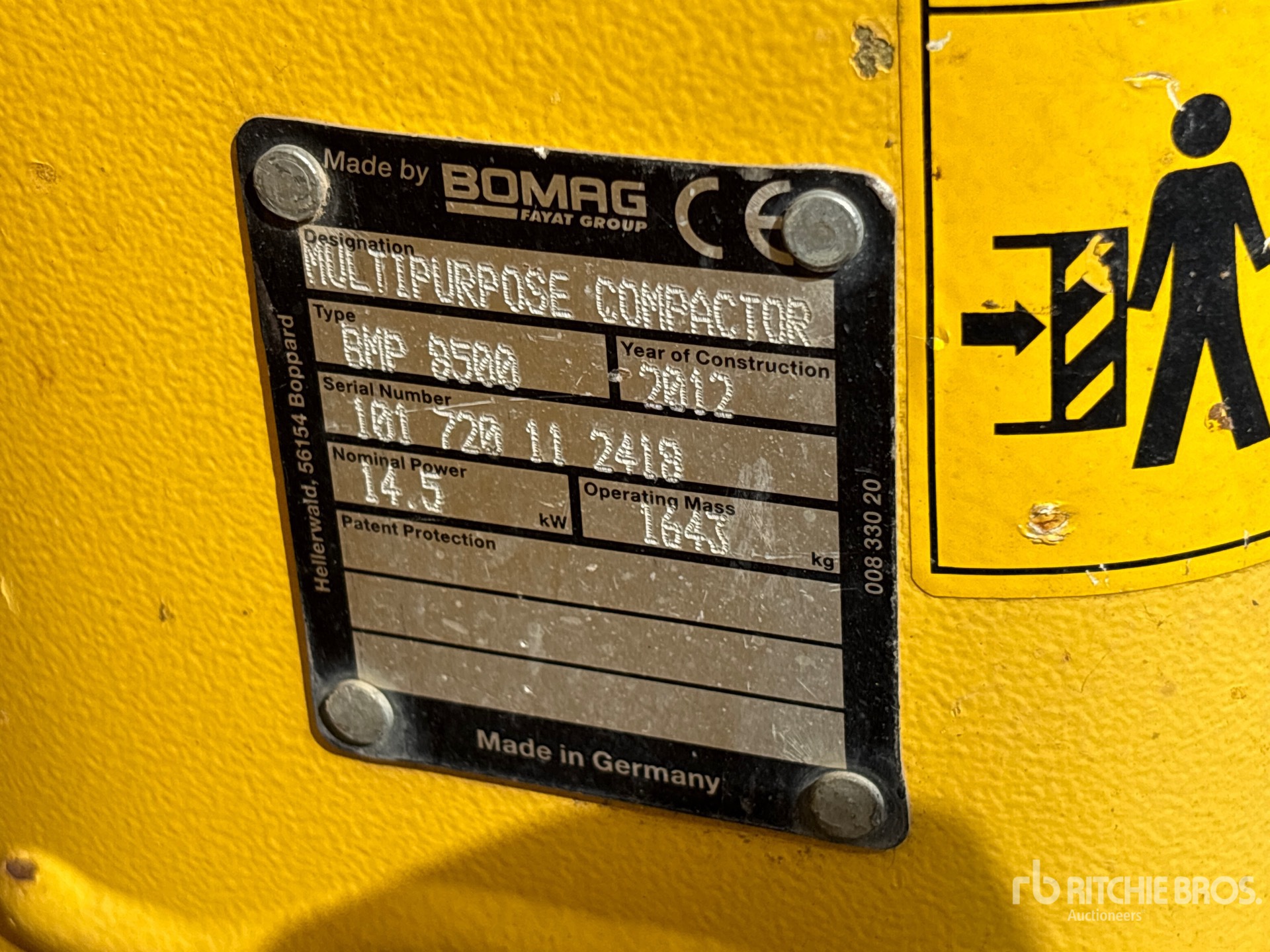 2012 Bomag BMP8500