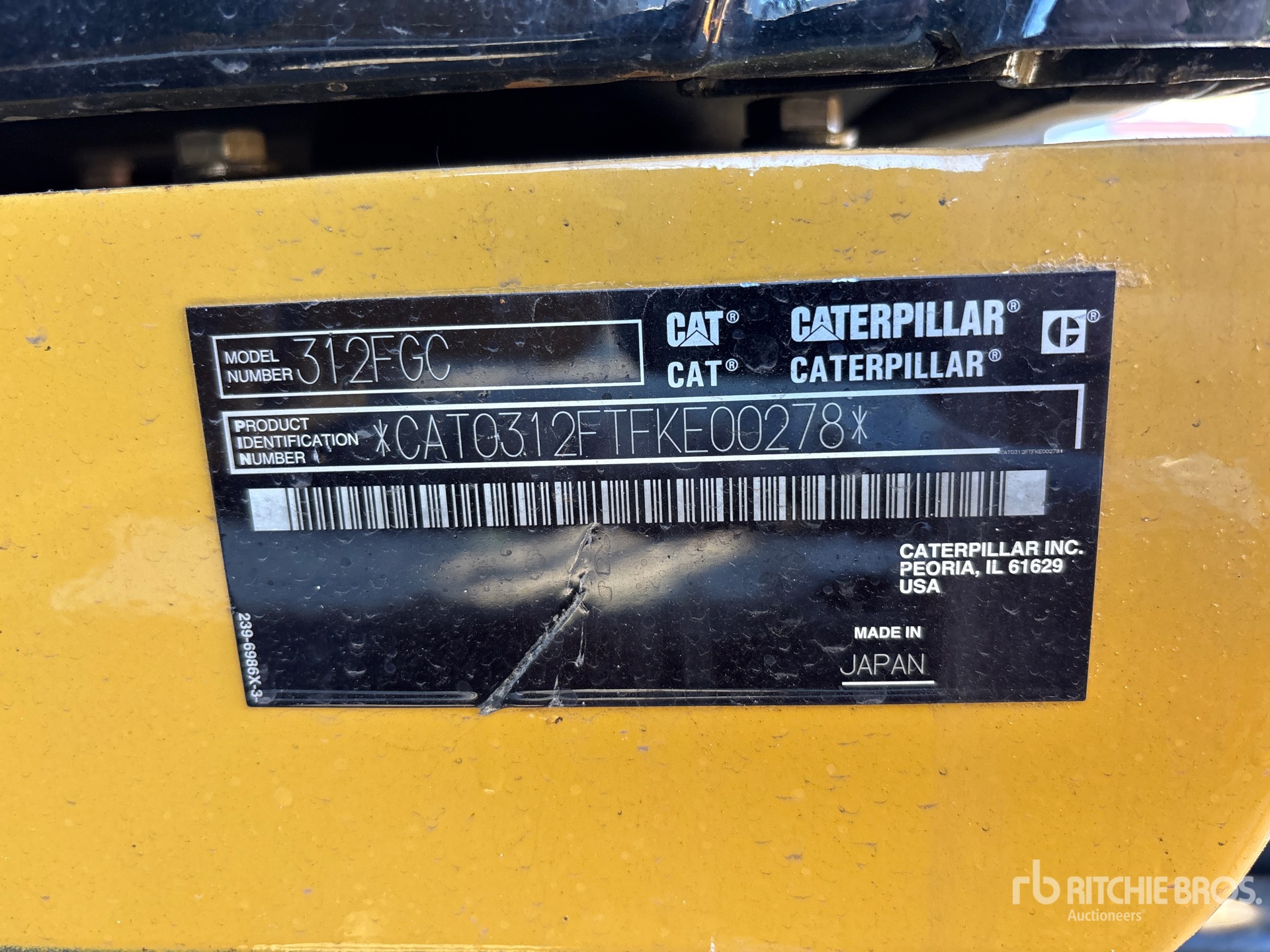 2016 Caterpillar 312FGC