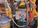 Engine with A/C Compressor