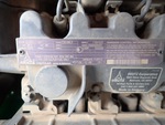 Engine with Emission Label