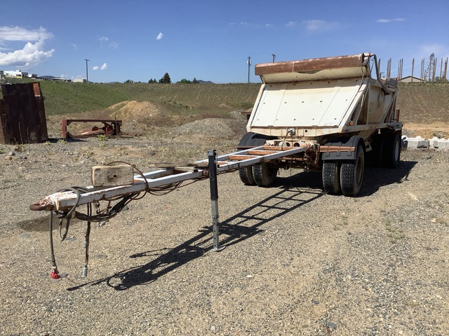 2002 Ranco 1R9BS 19 ft T/A Spread Axle Turntable Pup Belly Dump Trailer