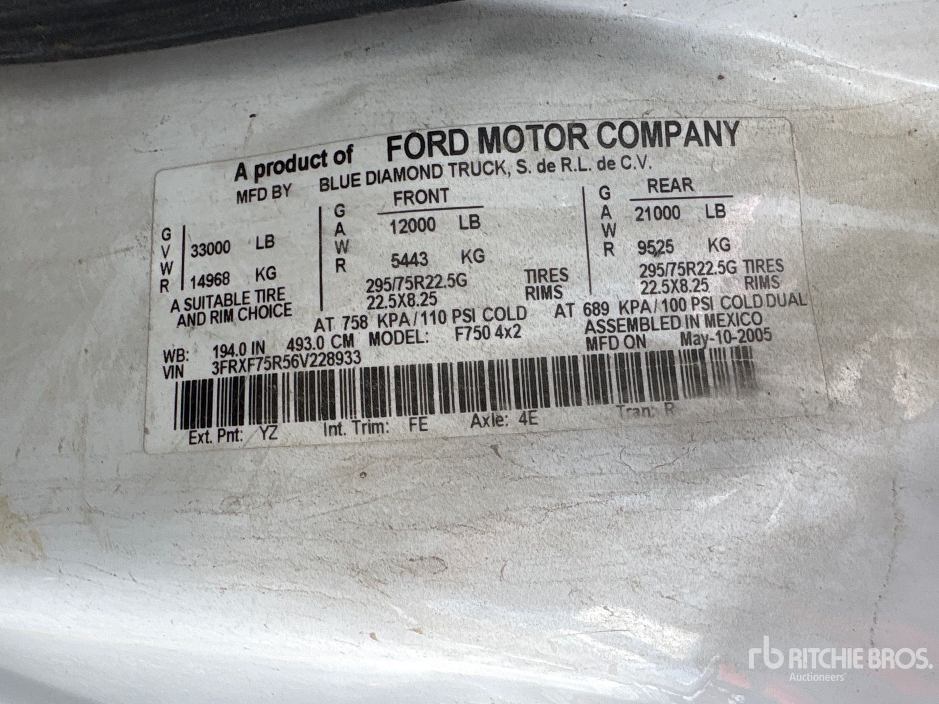 2006 Ford F-750