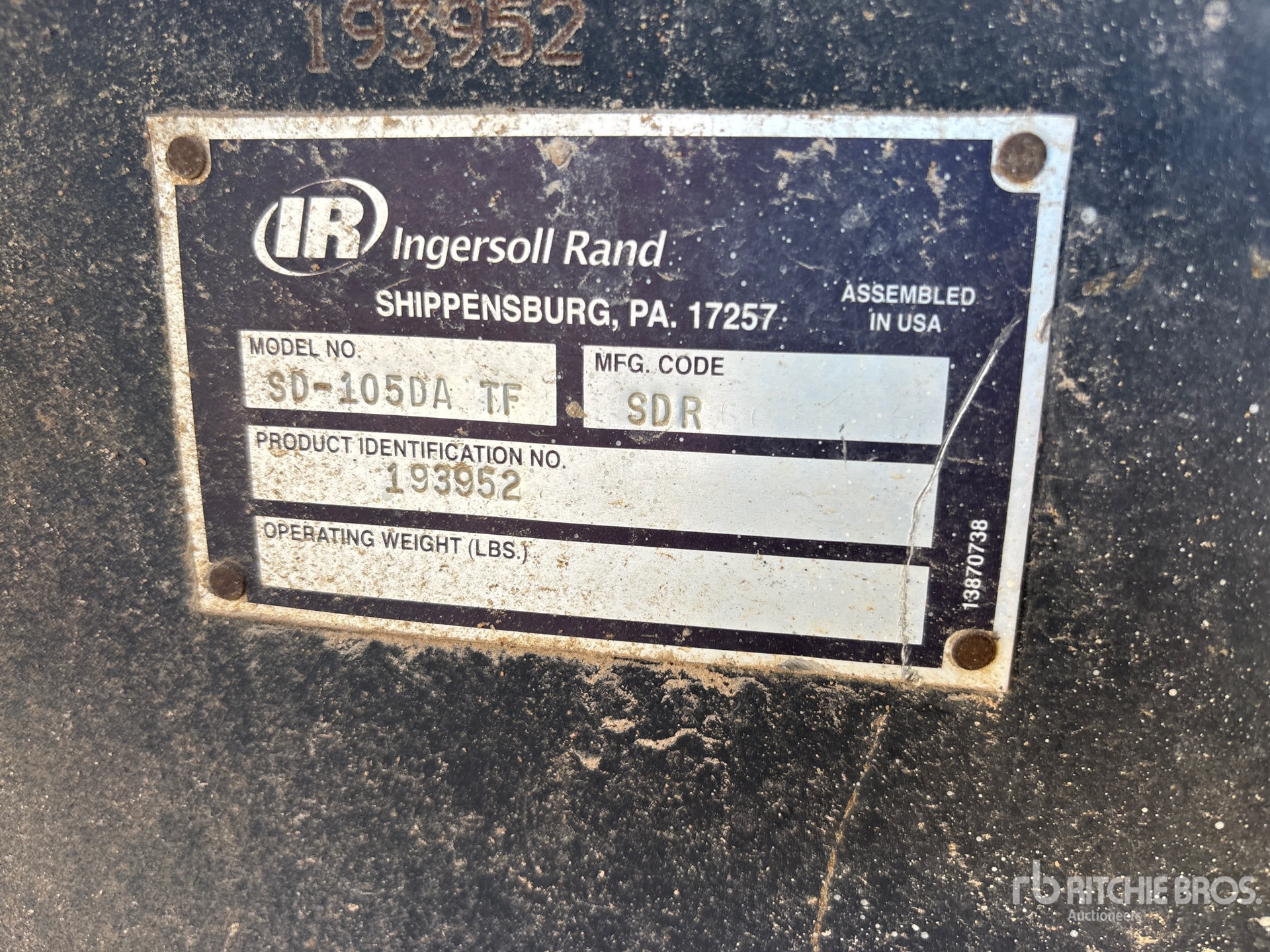 2007 Ingersoll Rand SD105DA