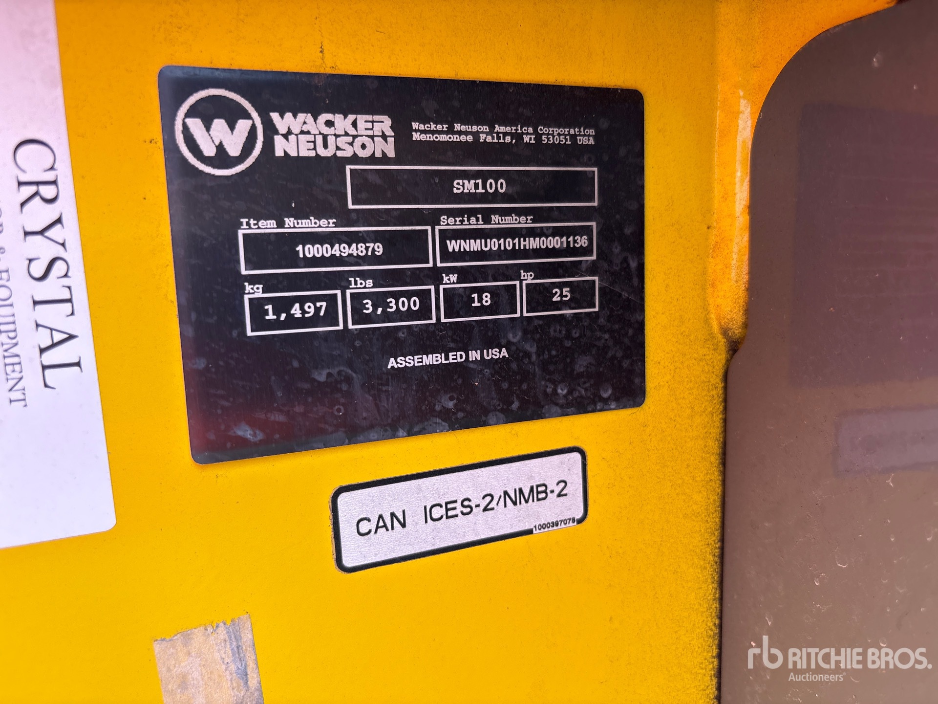 2022 Wacker Neuson SM100