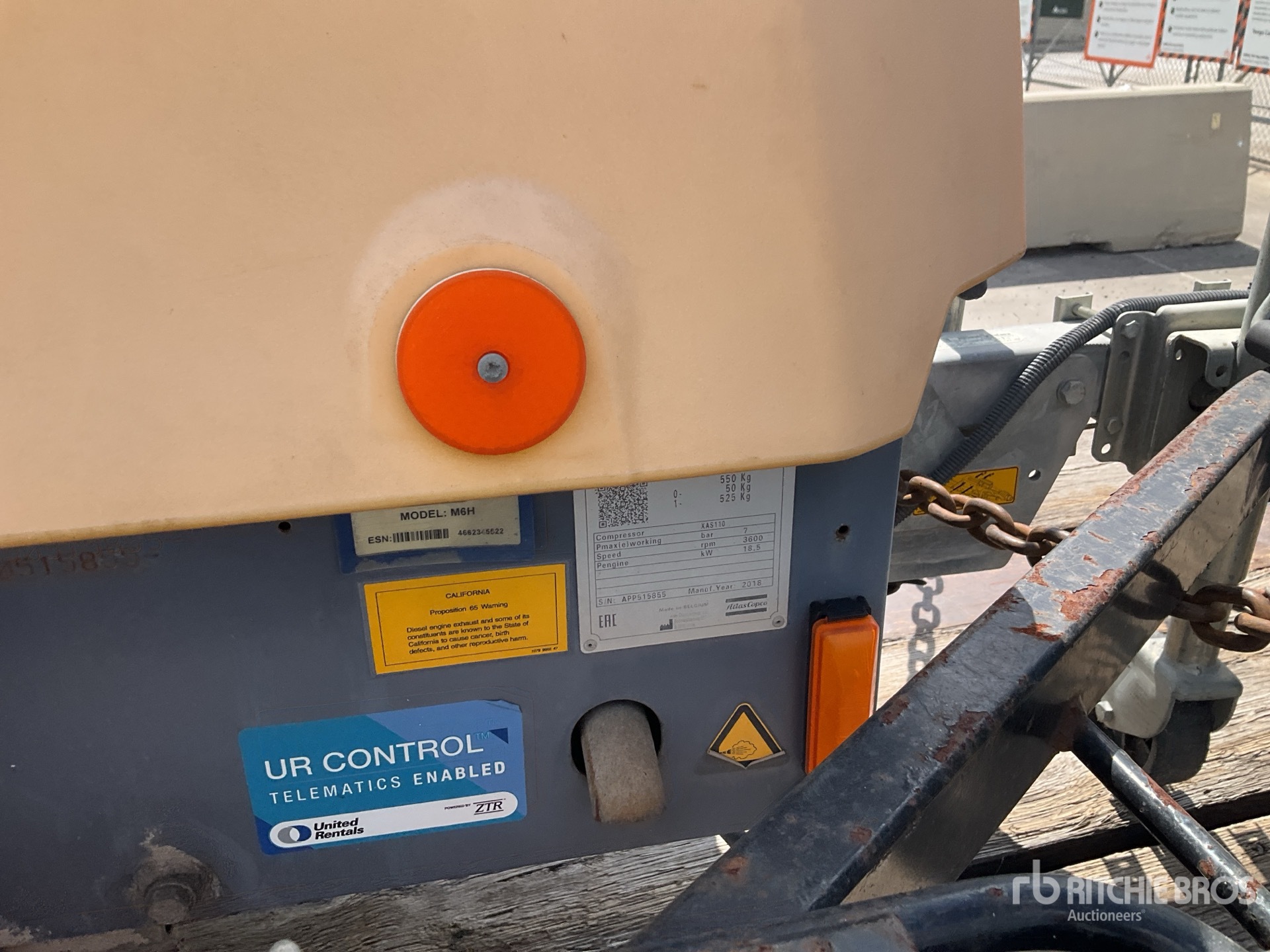 Photo of a 2018 Atlas Copco XAS110