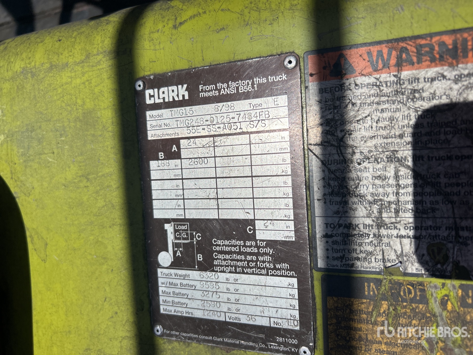 Photo of a 1998 Clark TMG15