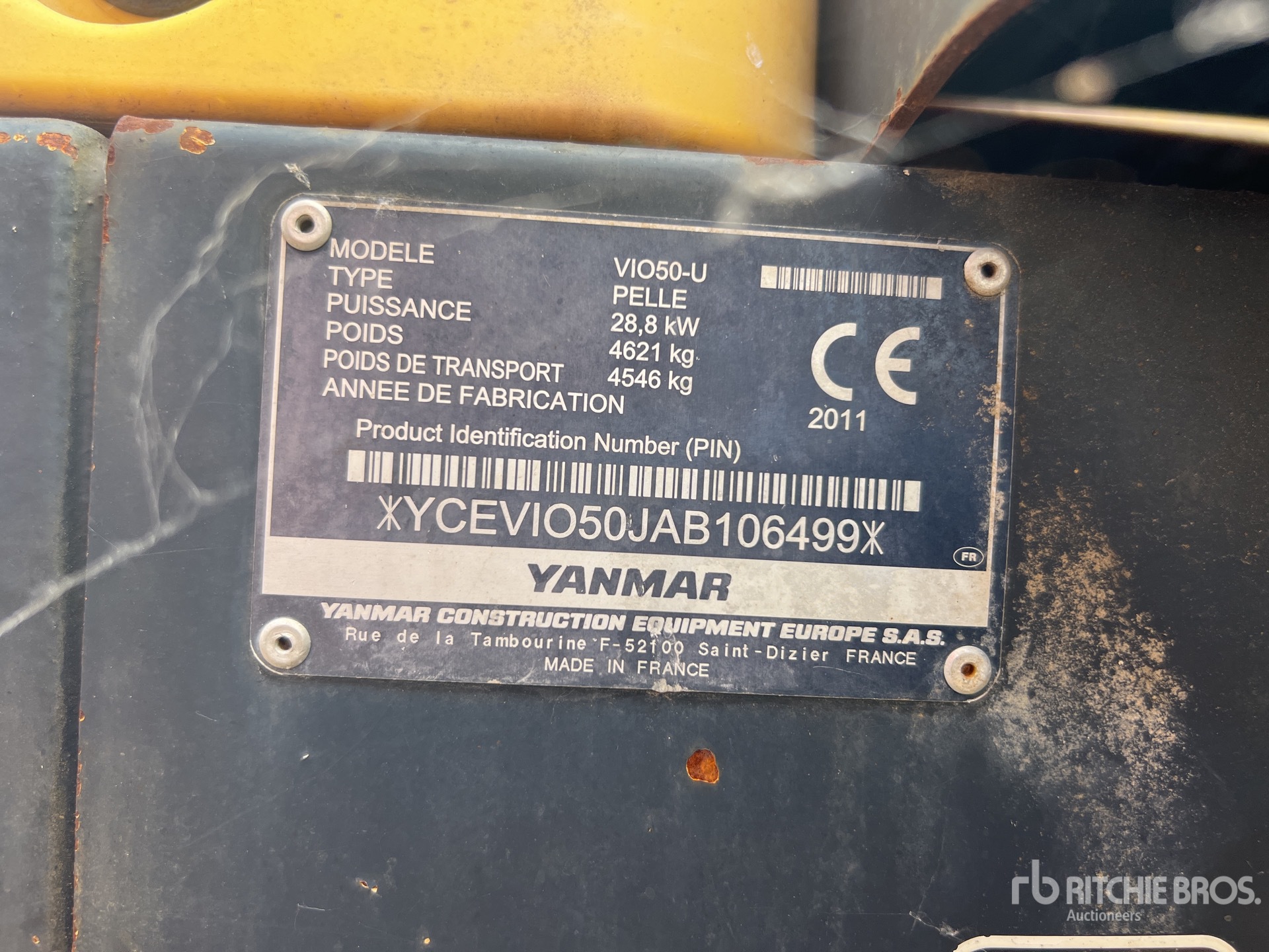 Photo of a 2011 Yanmar VIO50-U
