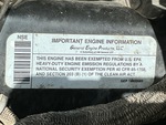 Engine with Emission Control Label