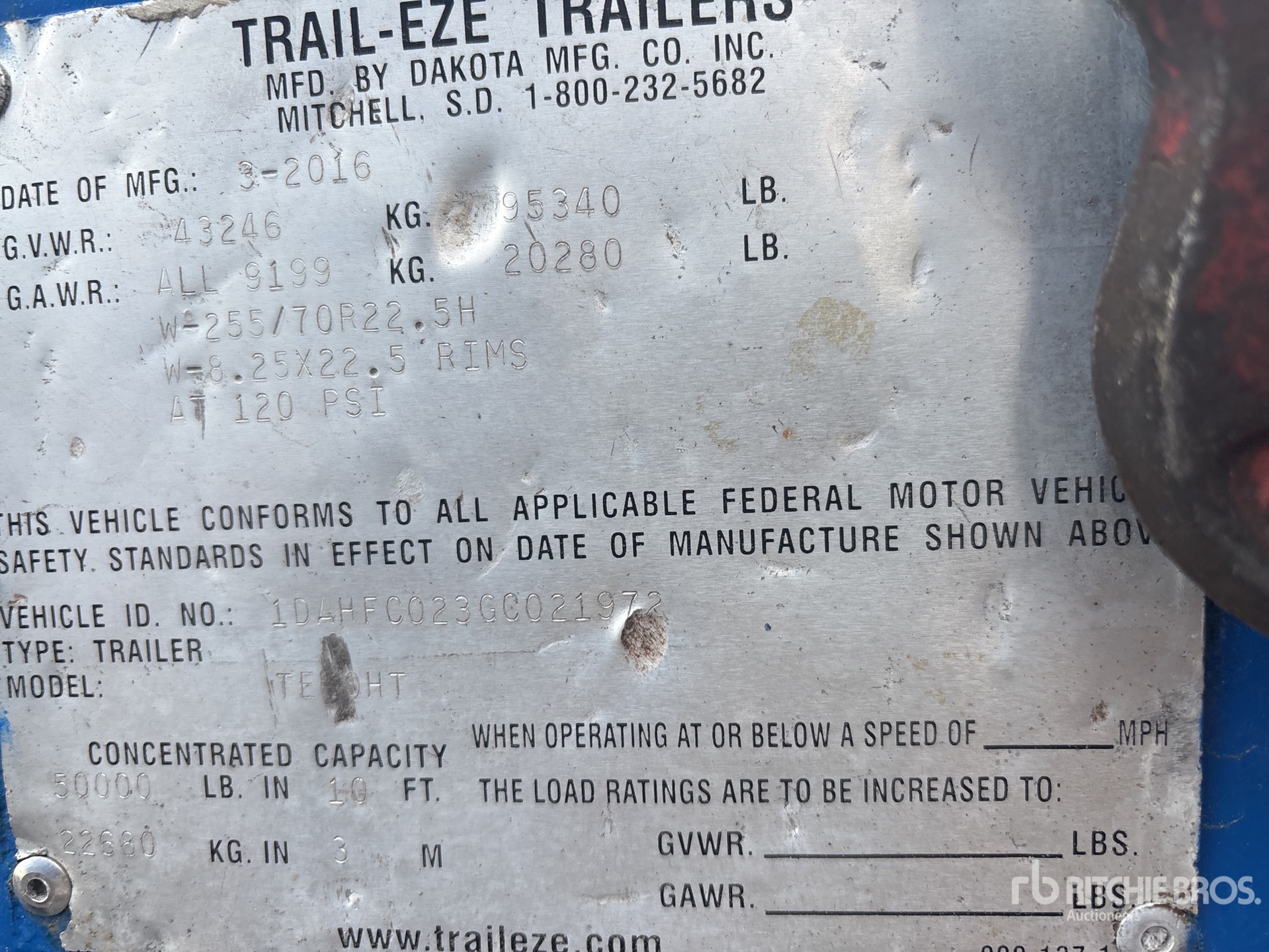 Photo of a 2016 Trail-Eze 50 ft T/A