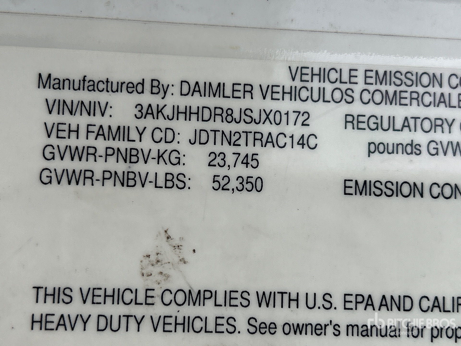 Photo of a 2018 Freightliner CASCADIA