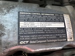 Engine with Emission Label