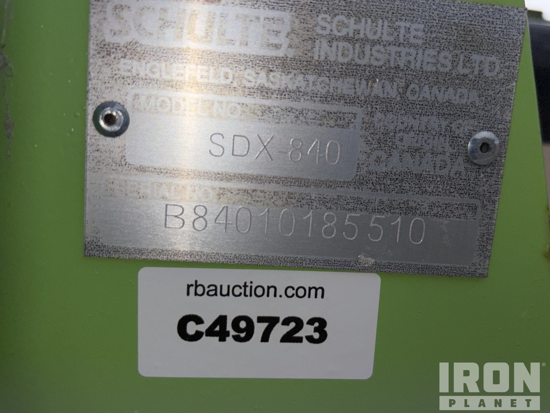 2015 Schulte SDX840