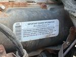 Engine with Emission Certification Label