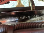 General Appearance with Frame Stamp Serial Number/VIN Photo