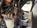 Engine with A/C Compressor