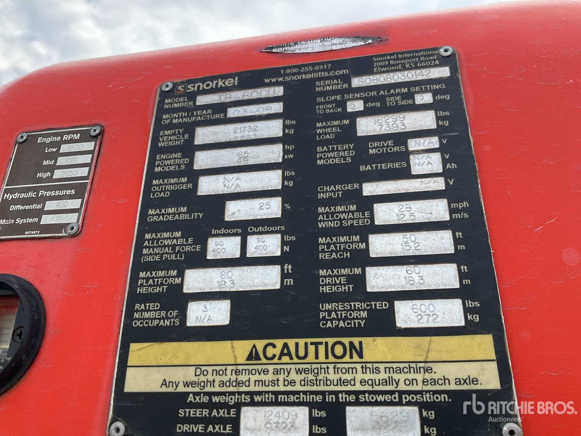 Photo of a 2008 Snorkel TB-60CU